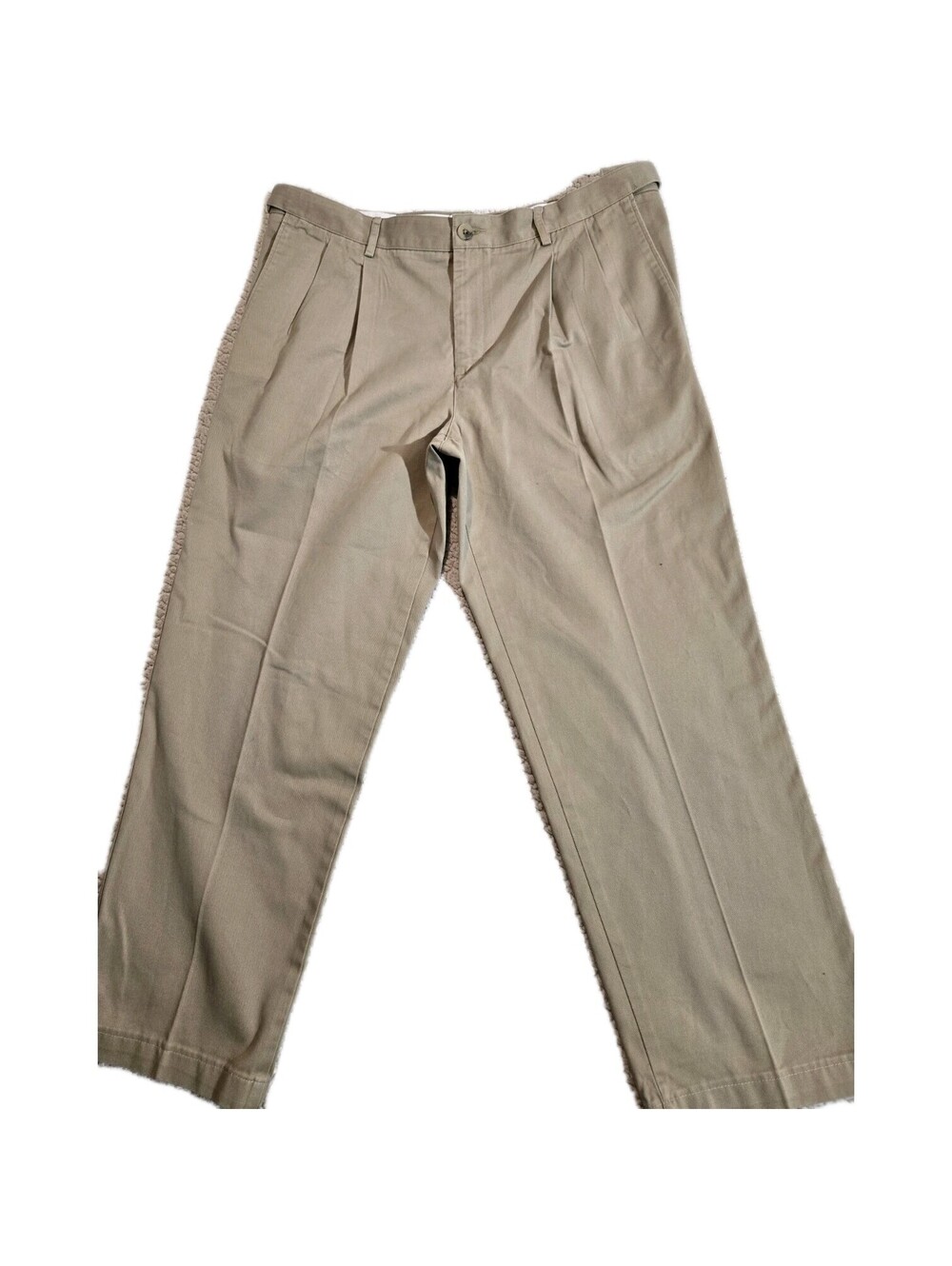 lands end mens chino pants 35 X 27 Flex Waist Pleated